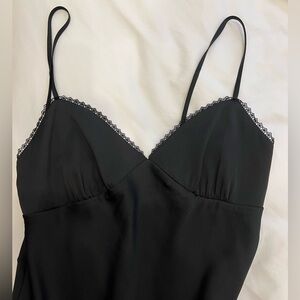Aritzia Sunday Best Black Slip Dress